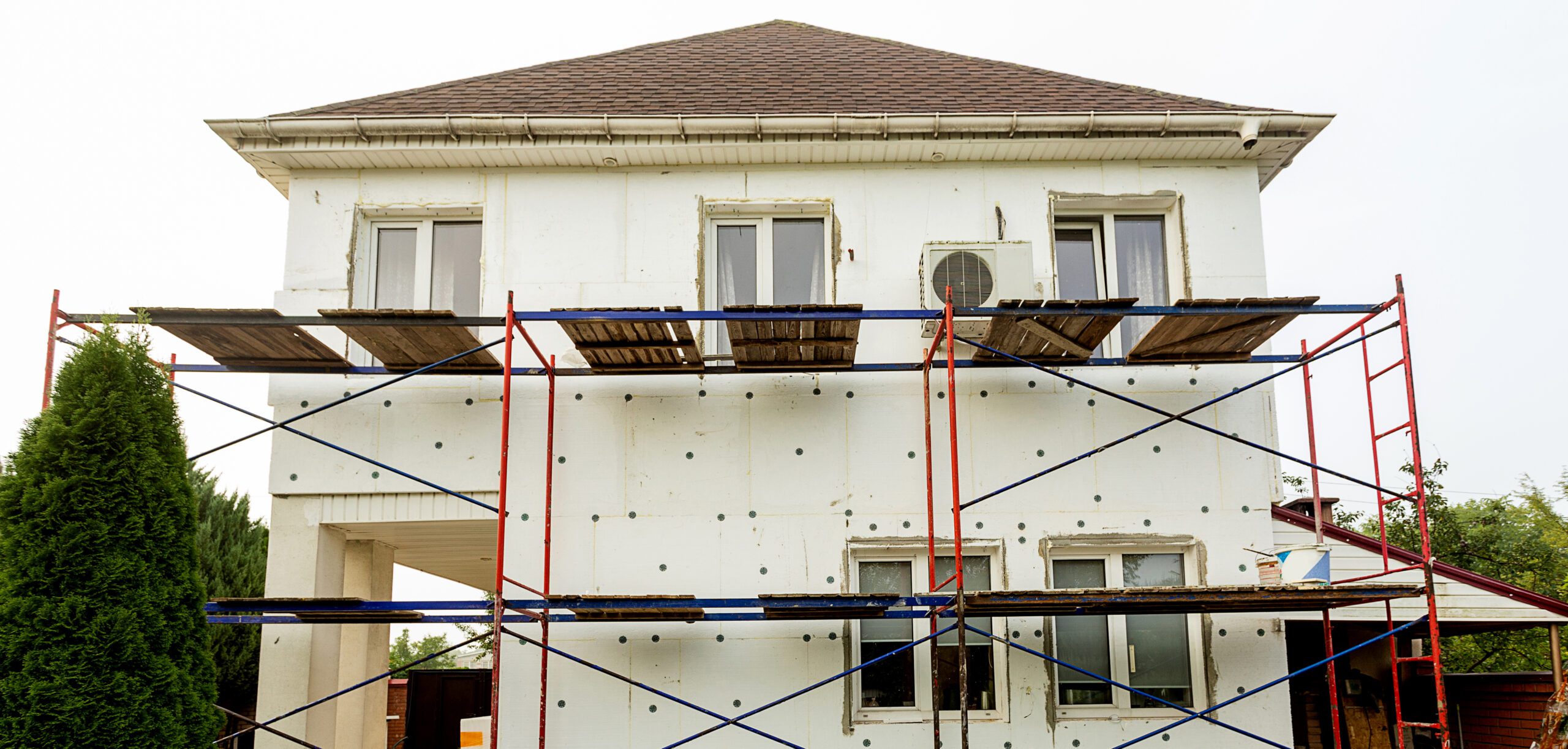 modern repair reconstruction house insulation house with polystyrene foam scaled